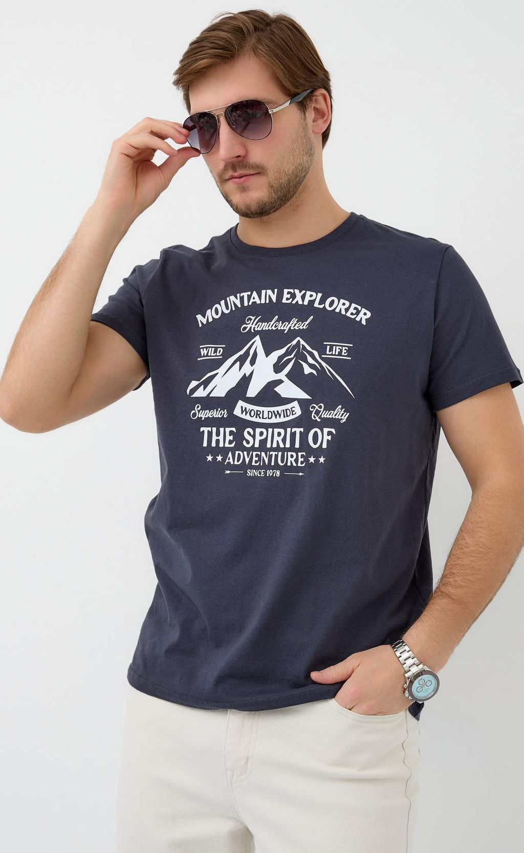 Футболка F511-06-882 d.grey - Fine joyce фото 2