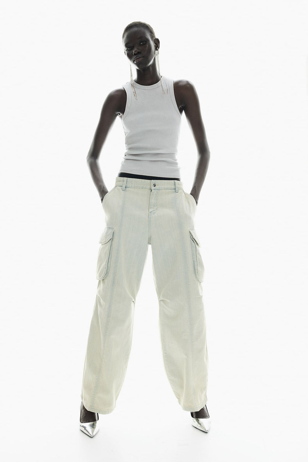 Top sin mangas en canale - H&m фото 2