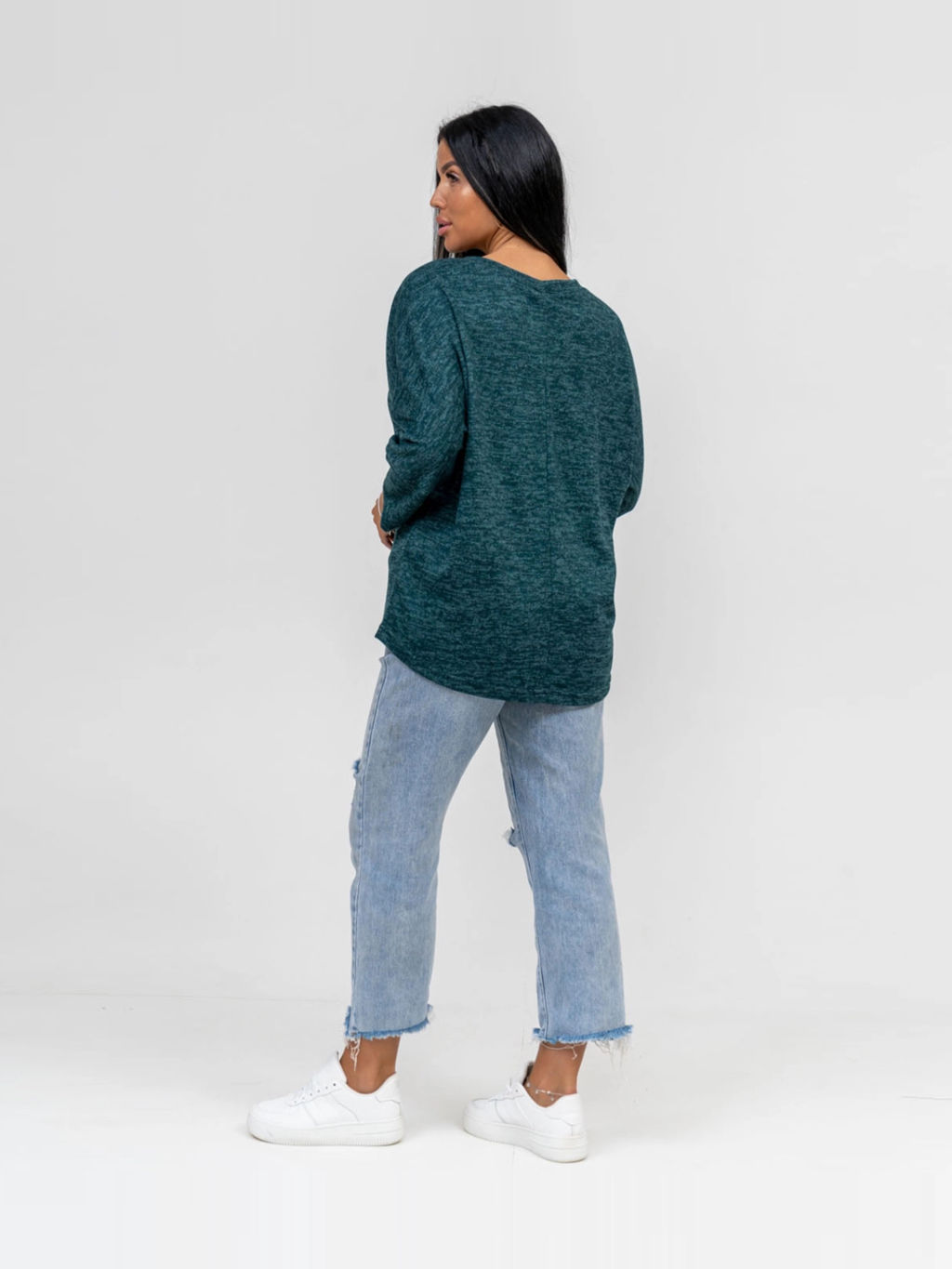 Туника женская, цвет зеленый