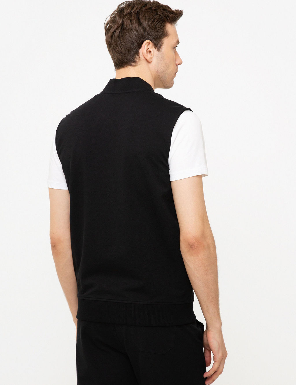 Siyah Slim Fit Sweatshirt