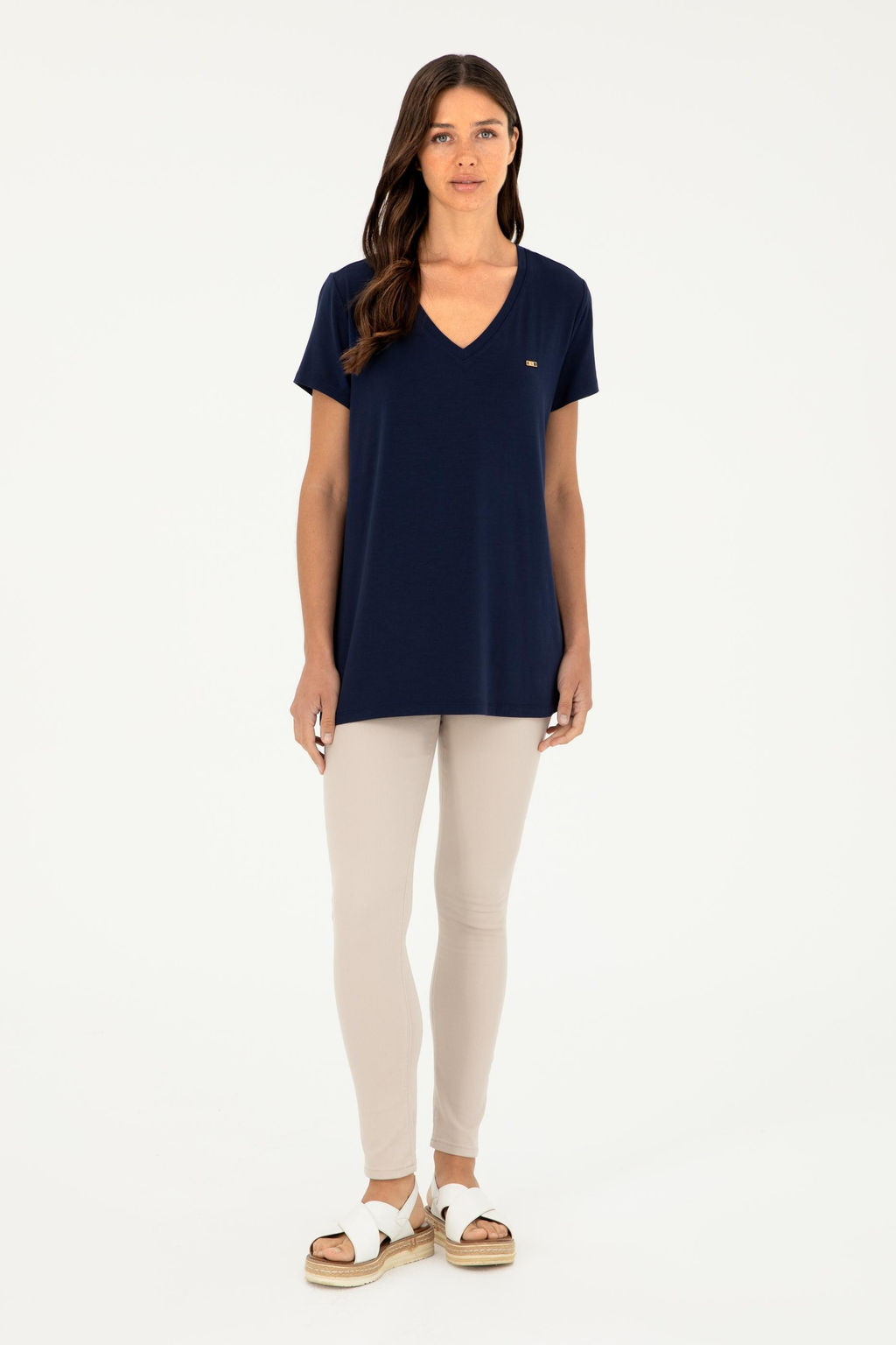 Kad_n Lacivert Basic Ti__rt Sepette S_rpriz _ndirim - U.s. polo assn фото 4