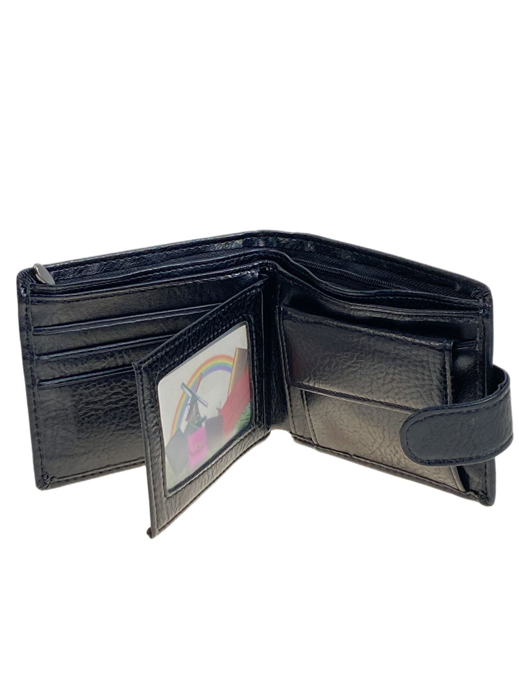 Портмоне мужское из натуральной кожи, цвет черный - Greta фото 2