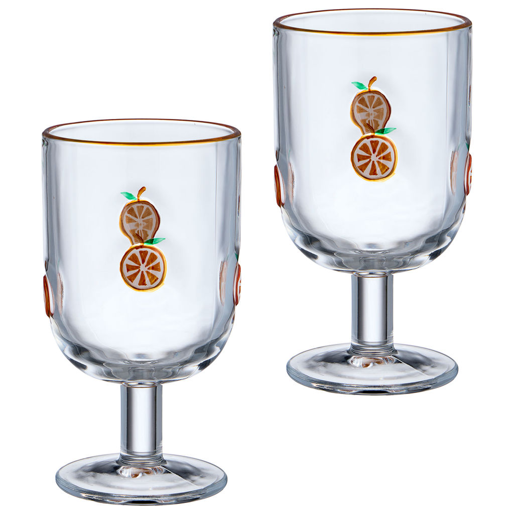 НАБОР БОКАЛОВ ДЛЯ ВИНА FRUITY ORANGE ИЗ 2 ШТ. 350 МЛ - Lefard фото 3