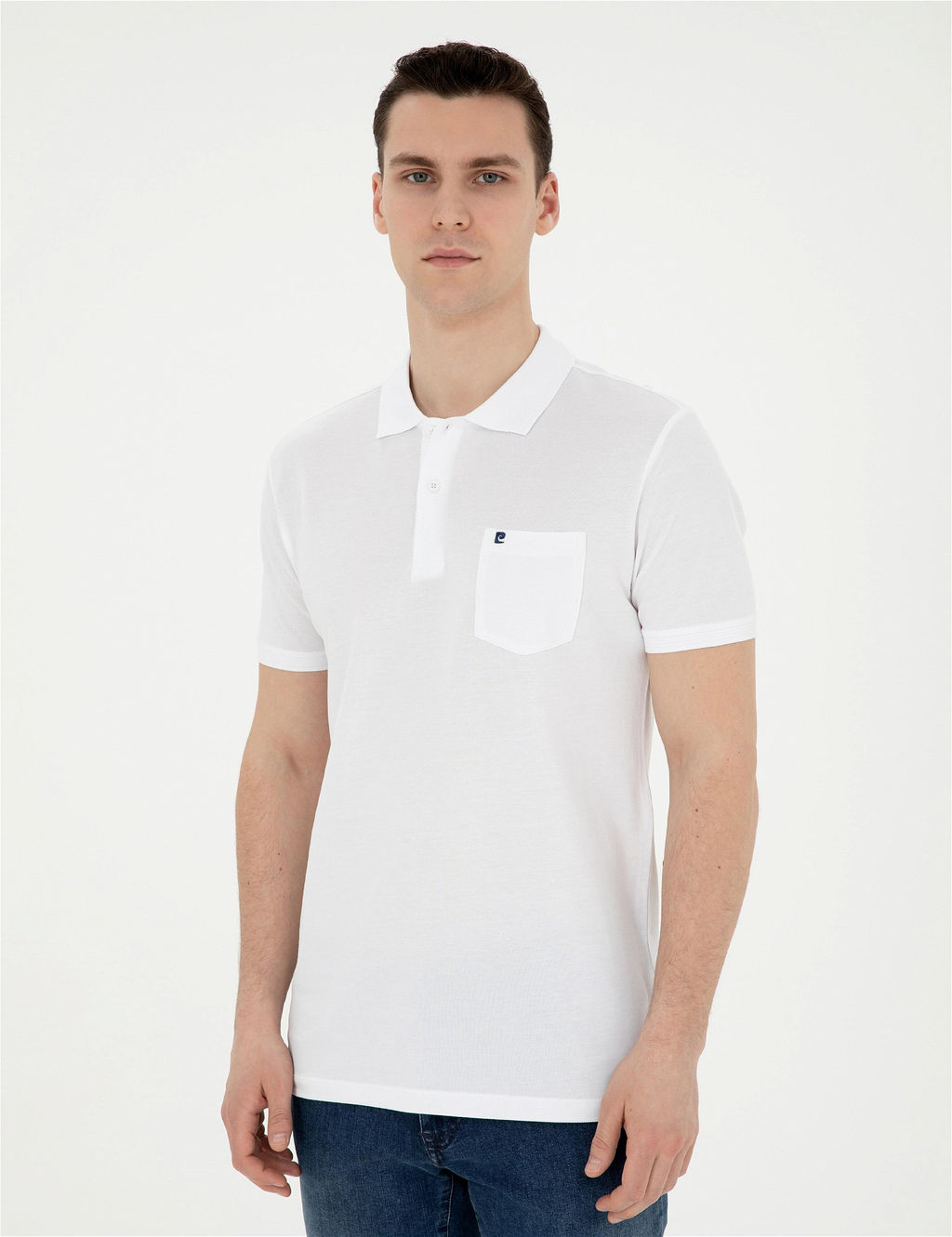 Beyaz Regular Fit Basic Ti__rt