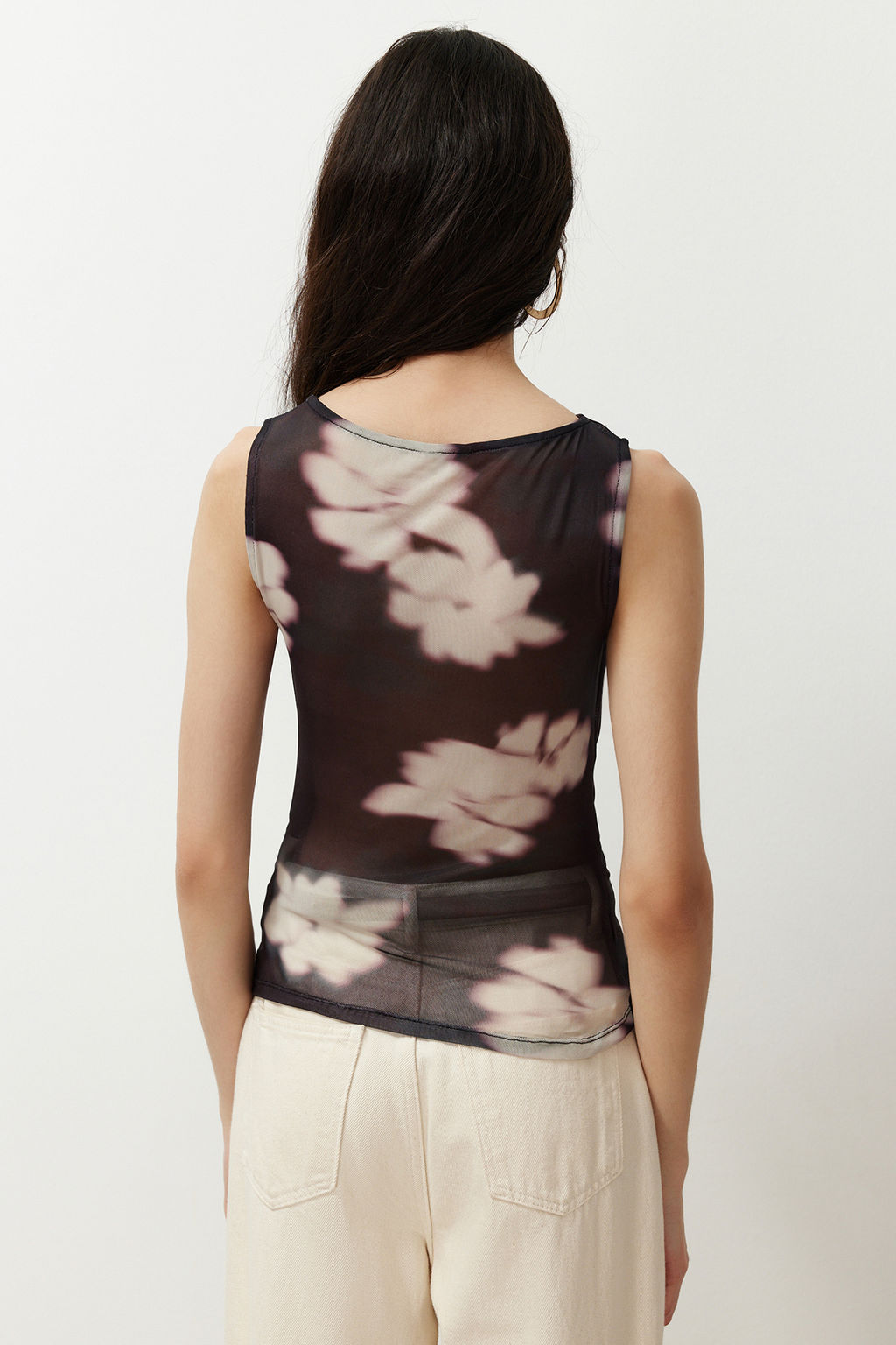 Siyah Soyut Desenli Buzgu/Drape Detayl? Regular/Normal Kal?p Kay?k Yaka Bluz TWOSS24BZ00544 - Trendyolmilla фото 6