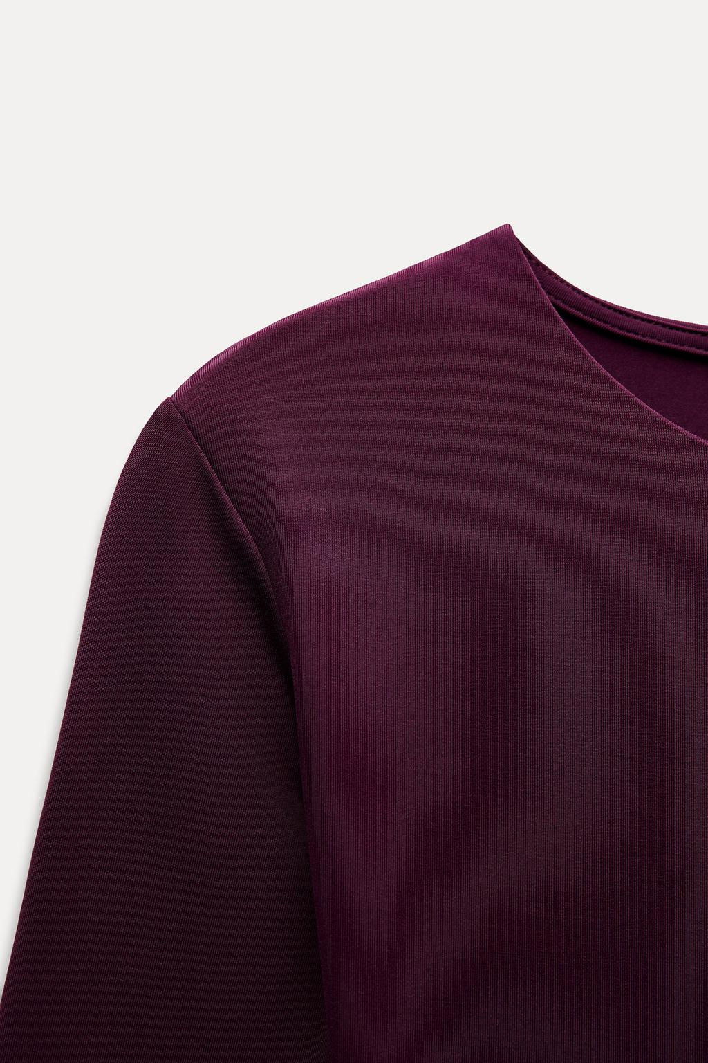 LONG SLEEVE POLYAMIDE BODYSUIT - Zara фото 9