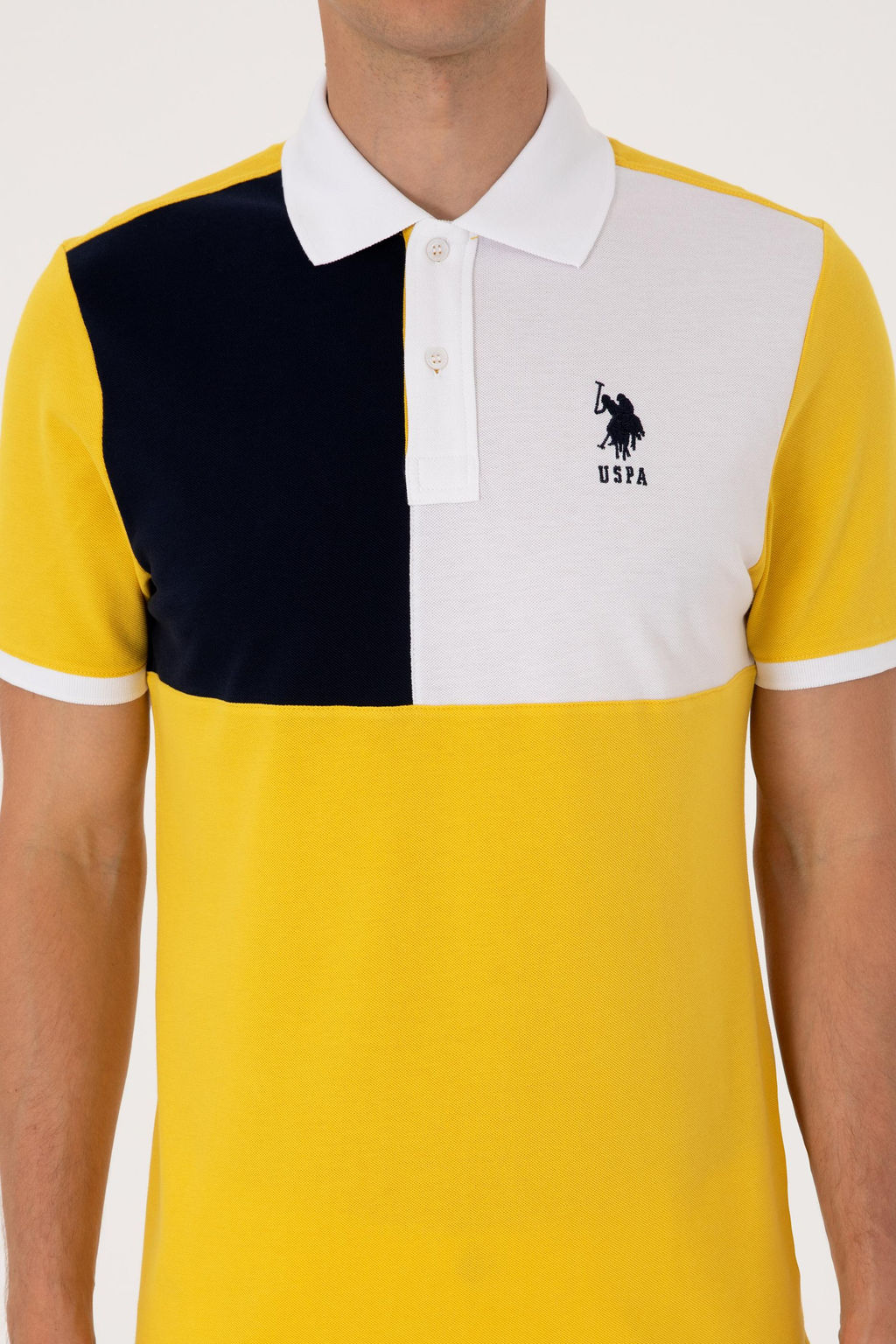 Erkek Regular Fit Polo Yaka Koyu Sar_ Ti__rt Sepette S_rpriz _ndirim - U.s. polo assn фото 6
