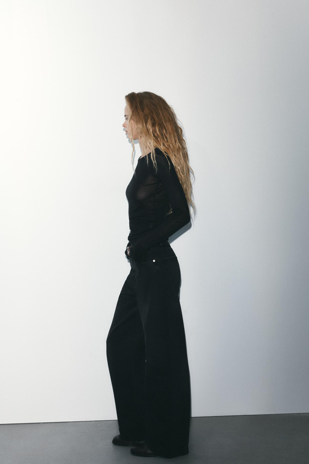 TRF EXTRA WIDE-LEG HIGH-WAIST JEANS - Zara фото 14