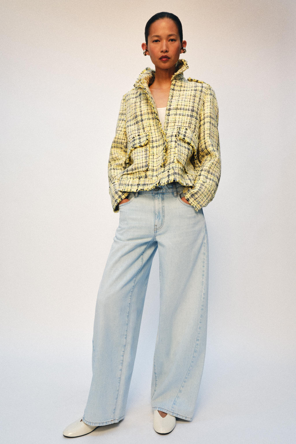 JEANS ZW COLLECTION LOOSE BARREL TIRO MEDIO / Azul - Zara фото 2
