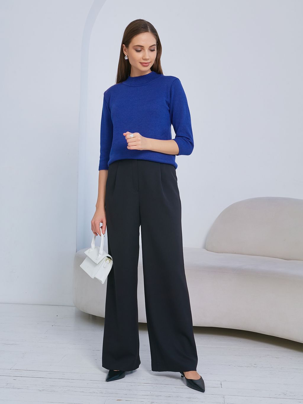 Джемпер вязаный с рукавом 3/4 - Stilla фото 2