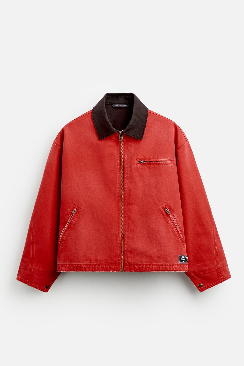 JACKET WITH CONTRAST COLLAR - Zara фото 6