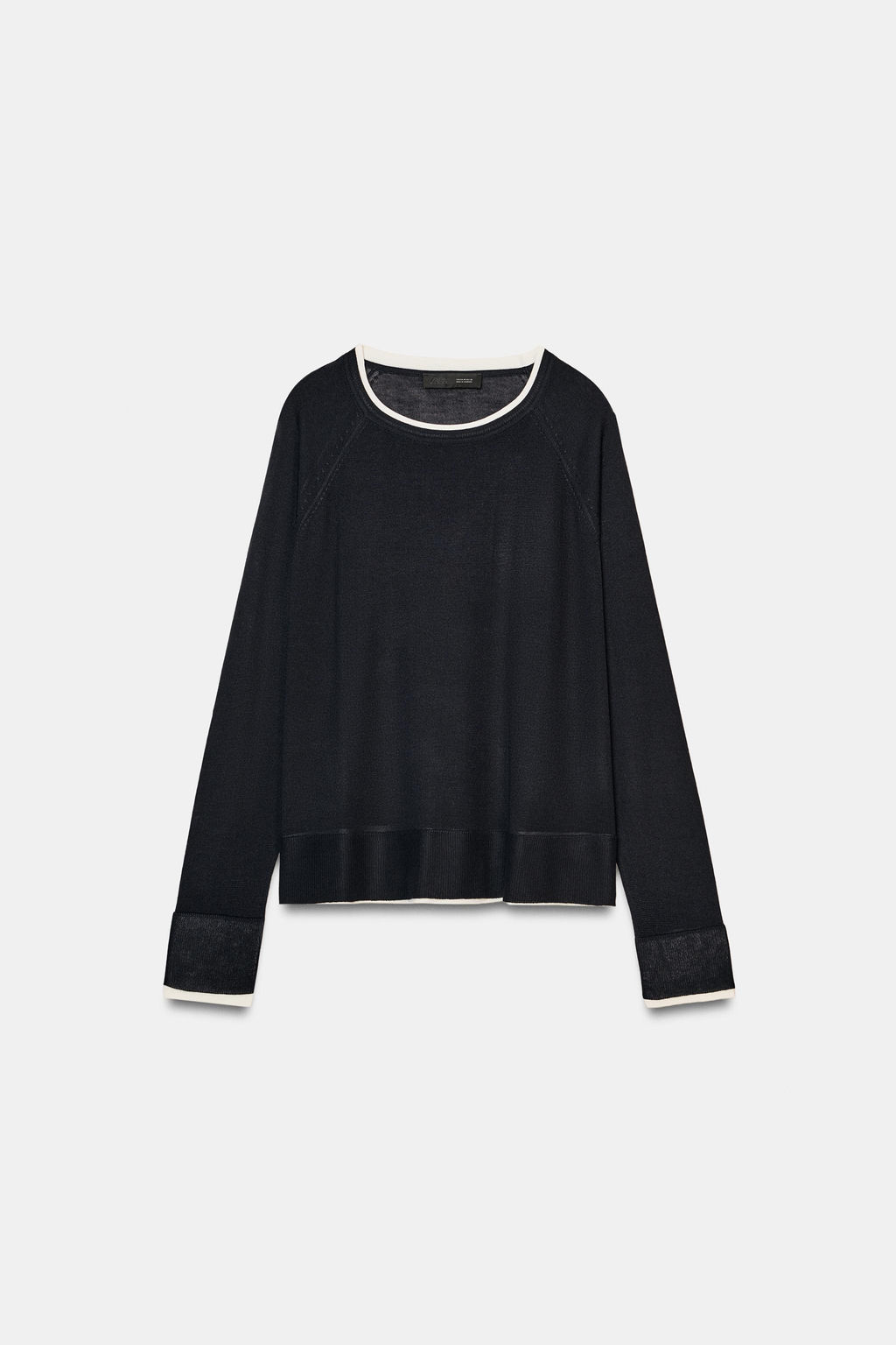 DOUBLE-EFFECT KNIT JUMPER - Zara фото 3