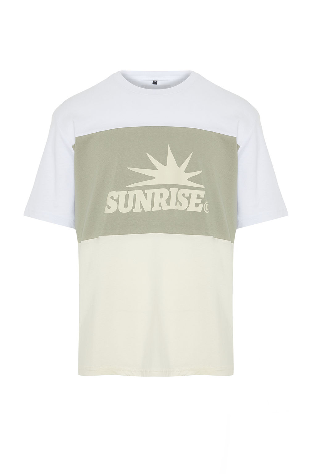 Siyah Oversize/Genis Kesim Yaz? Bask?l? Renk Bloklu %100 Pamuklu K?sa Kol T-Shirt TMNSS24TS00129 - Trendyolmilla фото 15