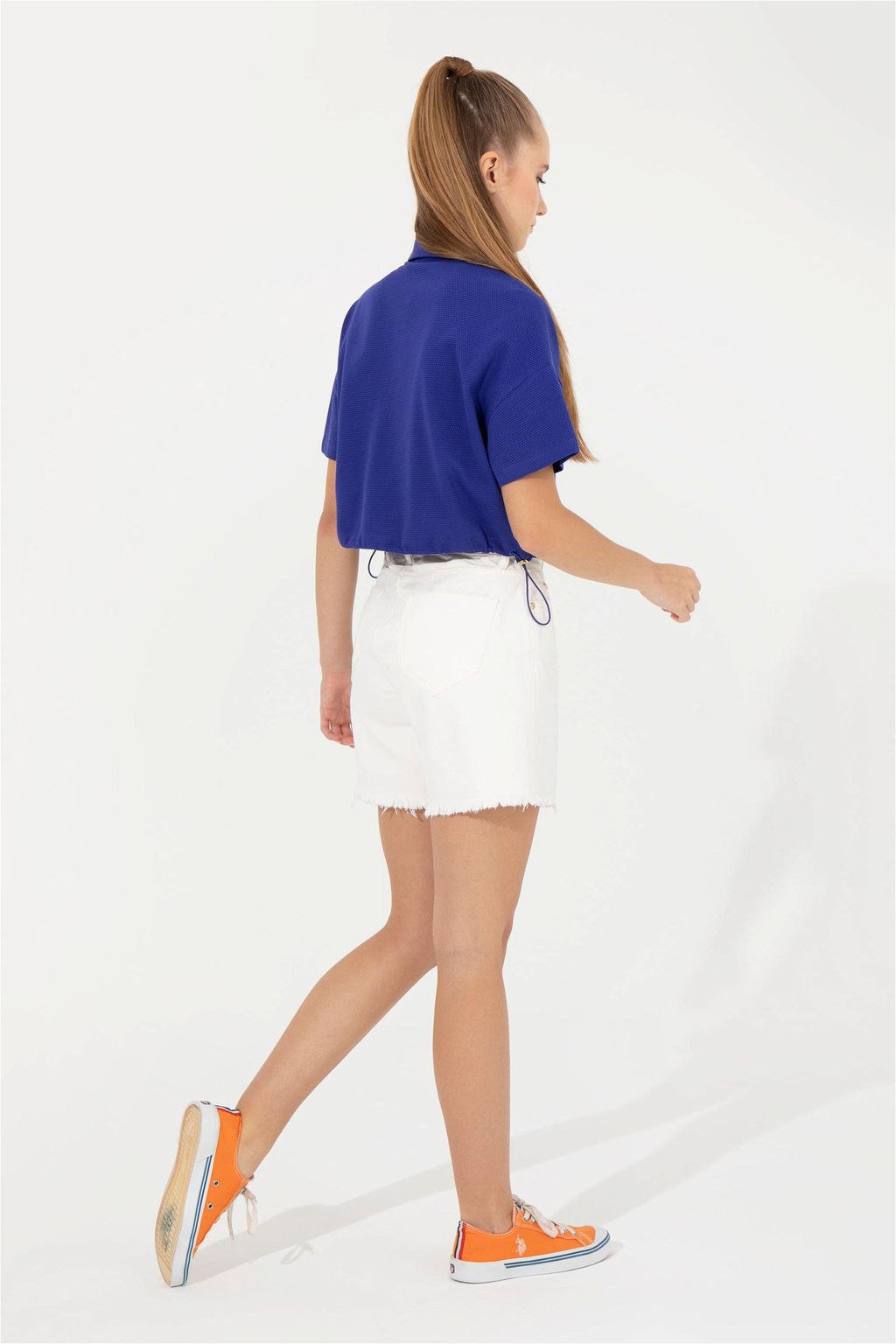 U. S. Polo Assn Женские белые джинсовые бермуды - U.s. polo assn фото 4
