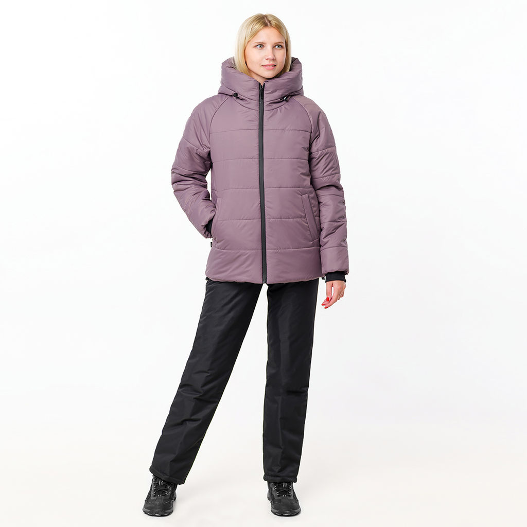 RODOS Утеплённый костюм женский зима М-289 Бежевый/Чёрный  фото 84