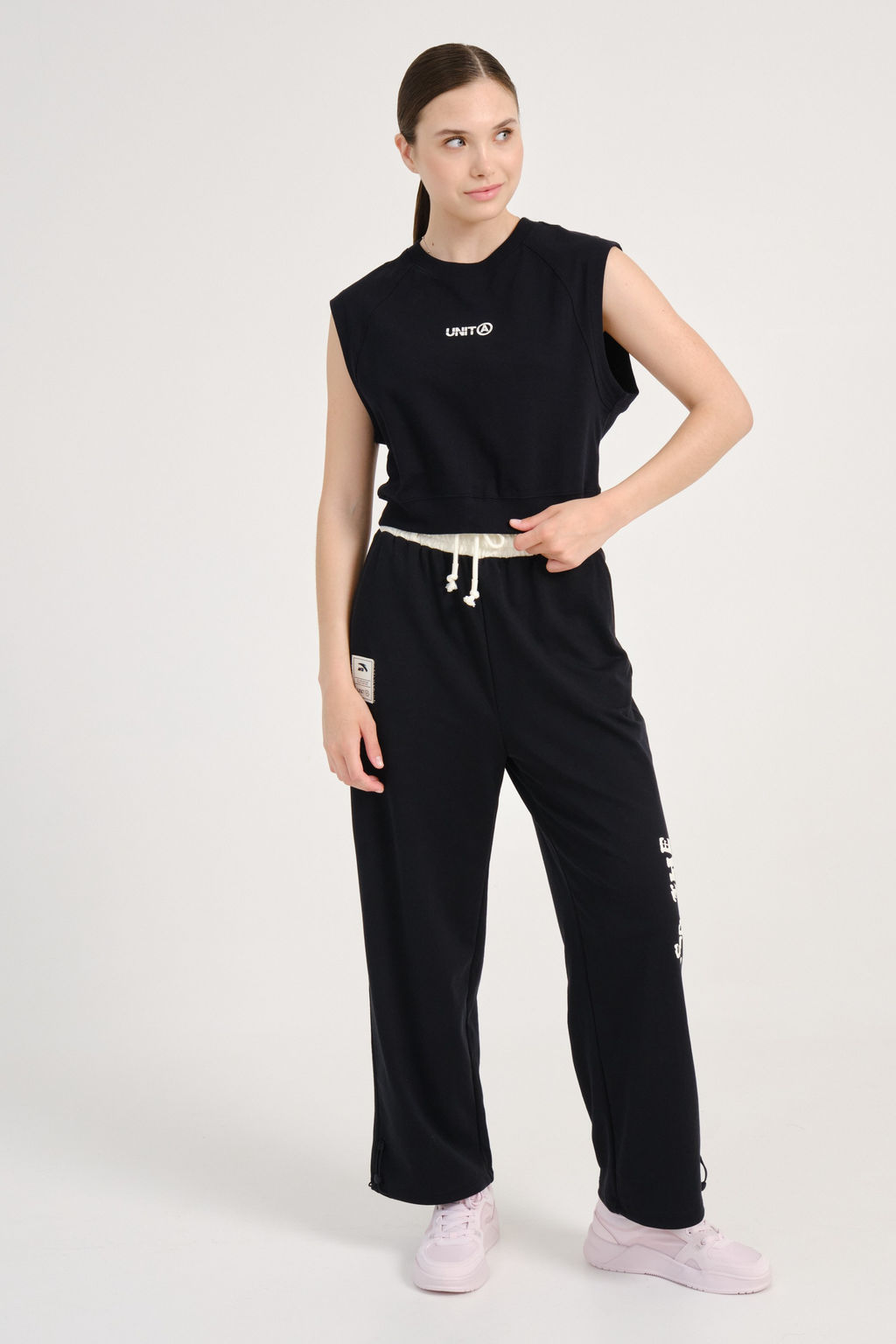 Майка трикотажная Черный