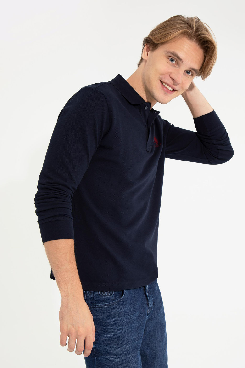 Мужской темно-синий базовый свитшот Неожиданная скидка в корзине - U.s. polo assn фото 8