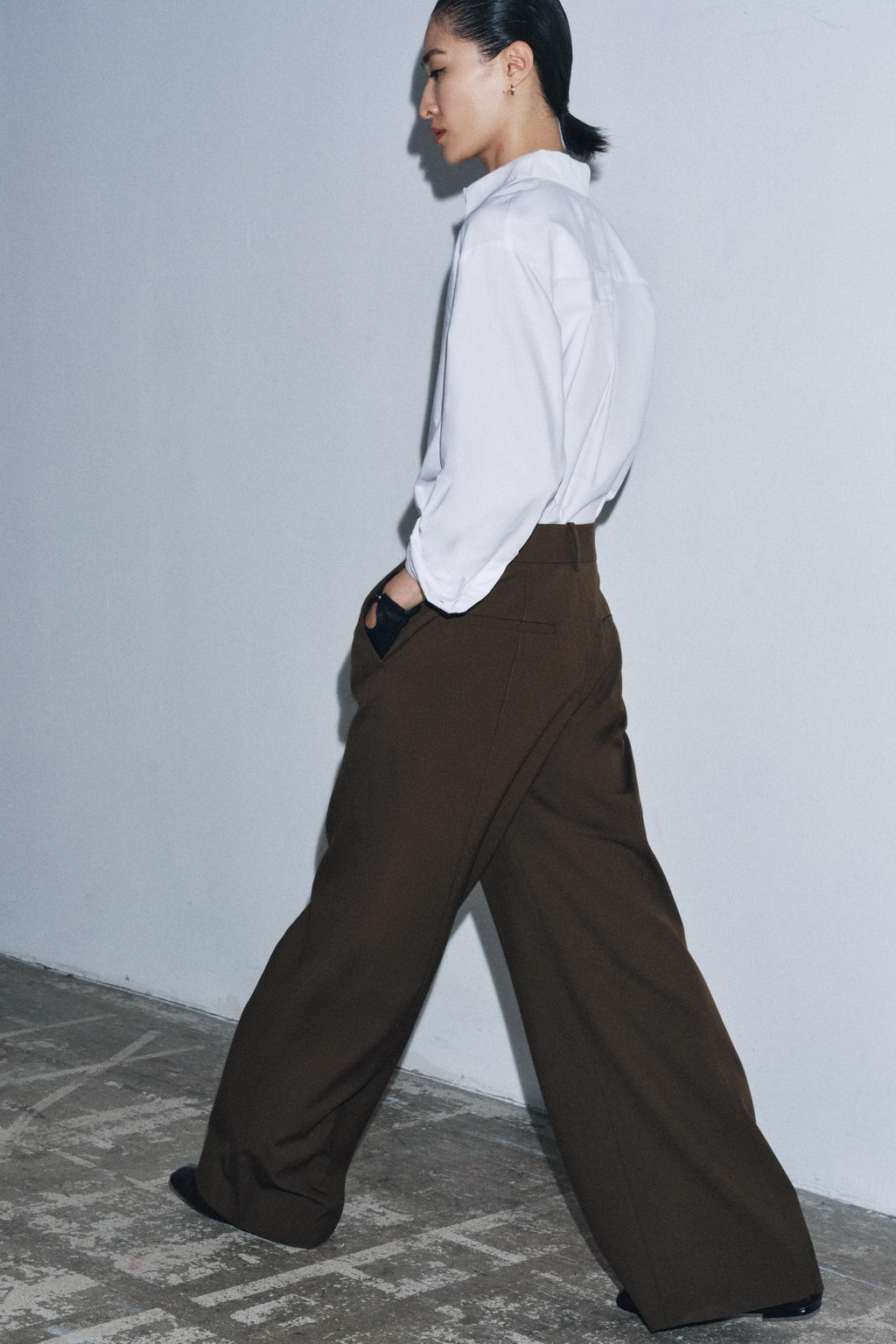ZW COLLECTION HIGH-WAIST TROUSERS