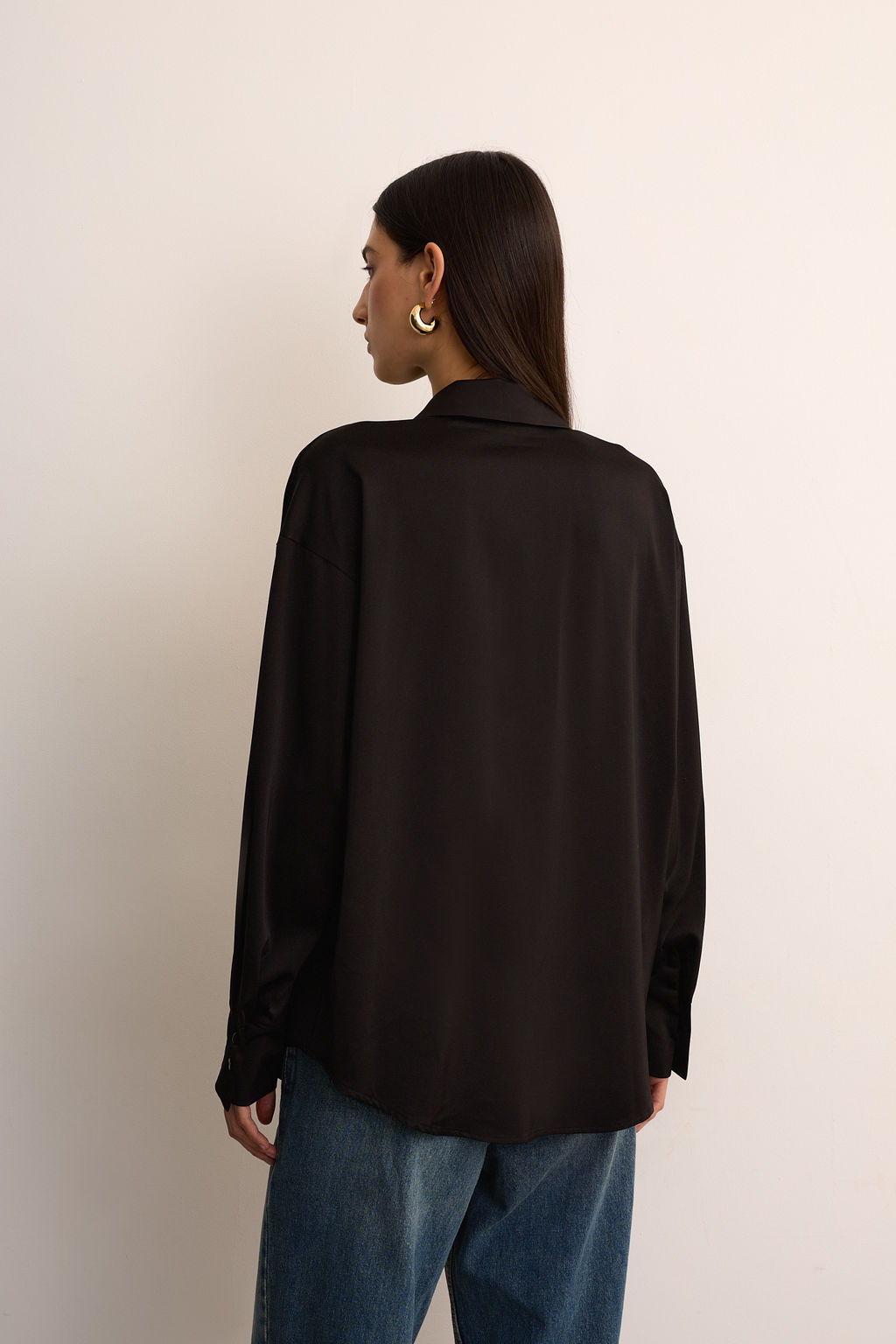 Рубашка из сатина с завязками - Mollis фото 4