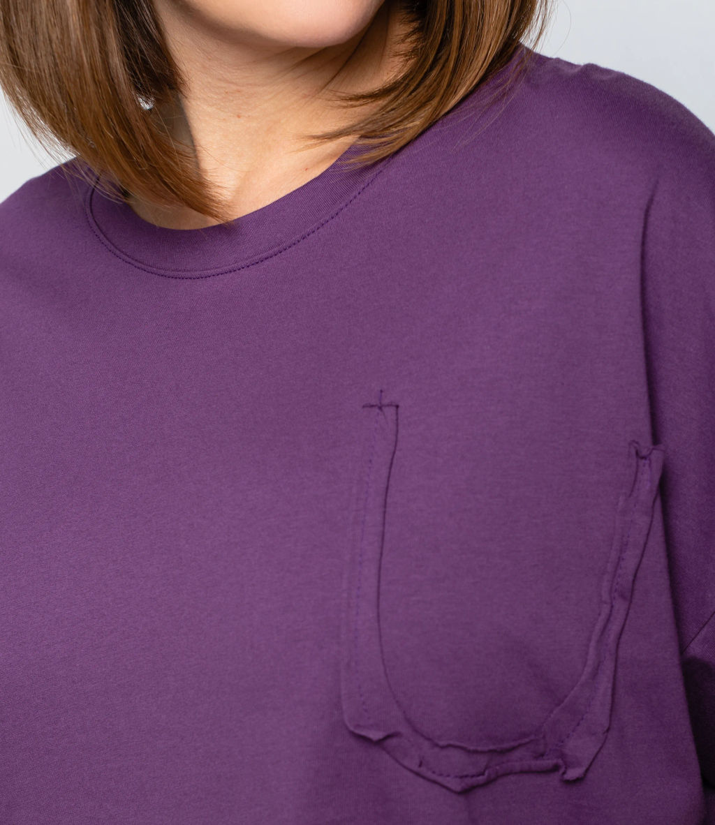 Футболка #КТ1612 (1), фиолетовый - Dommod фото 5