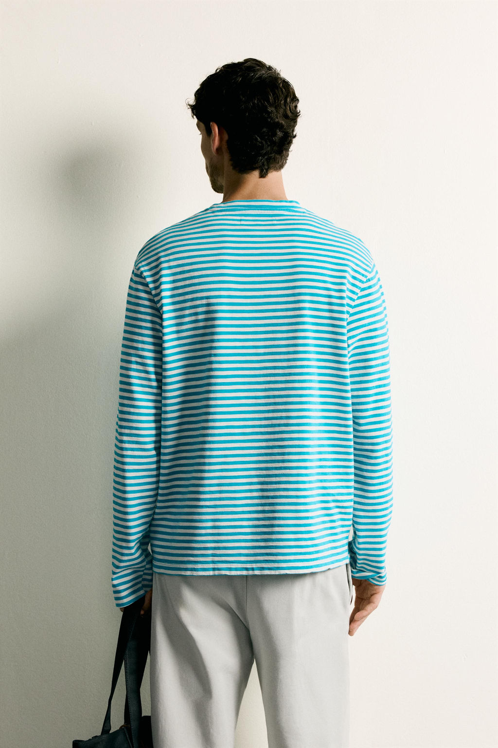 CAMISETA REGULAR FIT JACQUARD RAYAS FLAM? / rayas - Zara фото 3