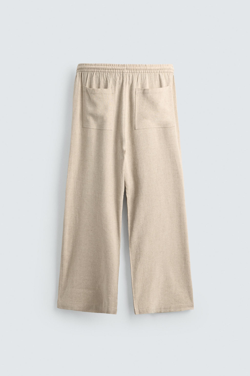 PANTAL?N RELAXED FIT ESTRUCTURA CUADROS / Beige claro