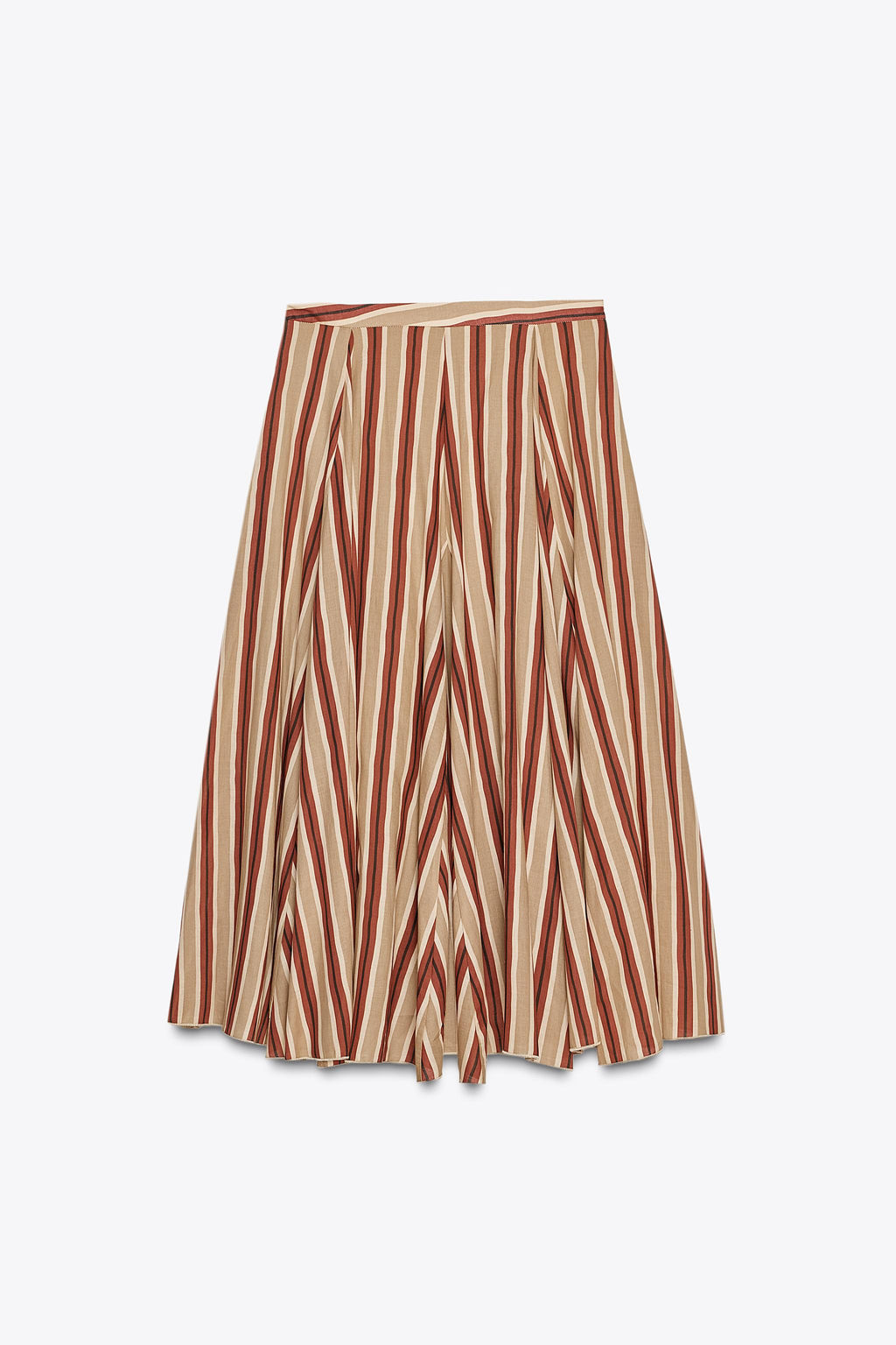 ZW COLLECTION STRIPED MIDI SKIRT - Zara фото 15