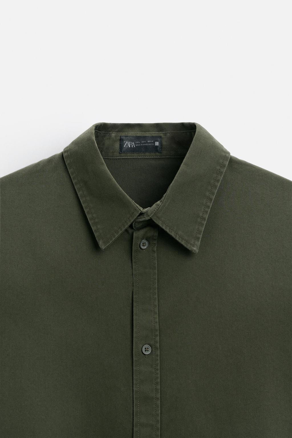 WASHED RELAXED FIT SHIRT - Zara фото 10