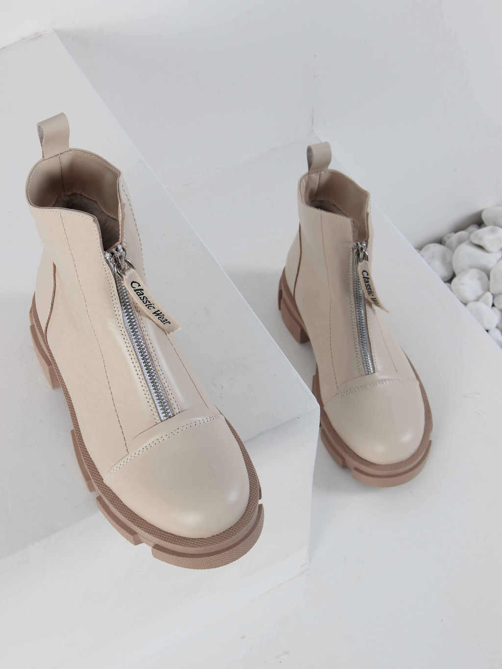 Ботинки 330.21074ka. Бежевый капучино/Байка