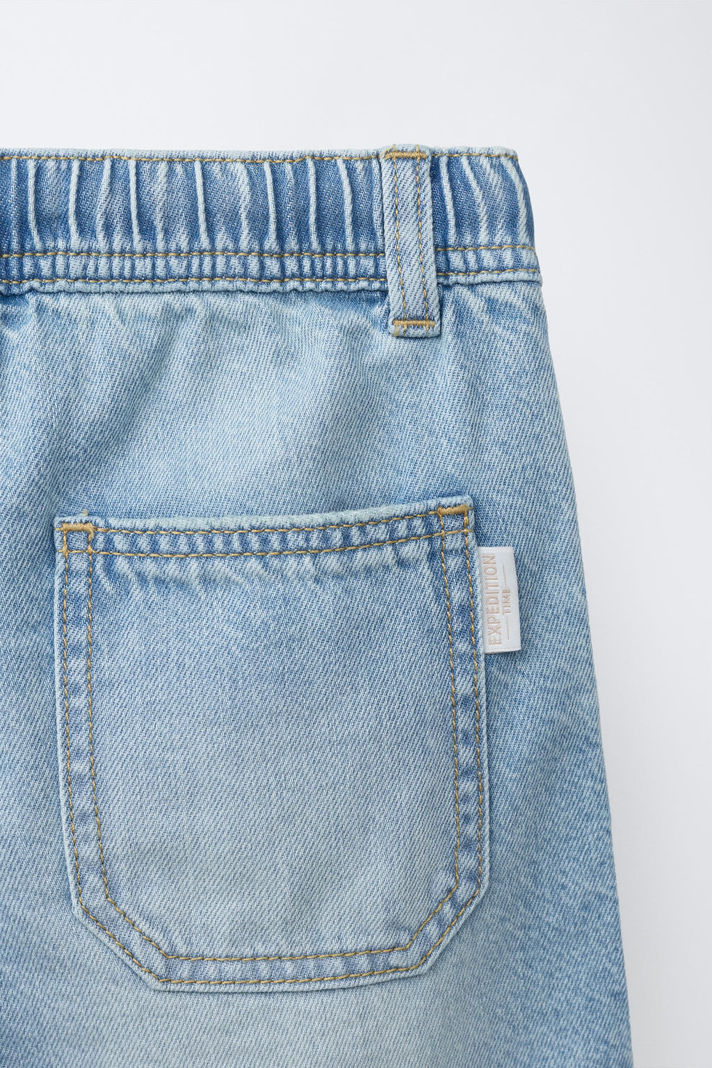 BERMUDA DENIM FLUIDA / Azul