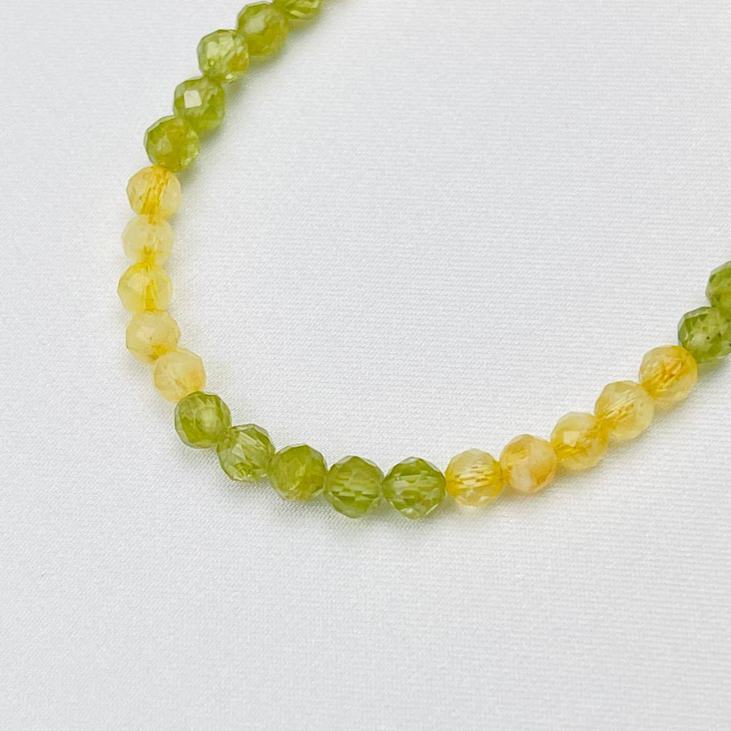 Браслет из Цитрина и Хризолита - Радуга самоцветов фото 3