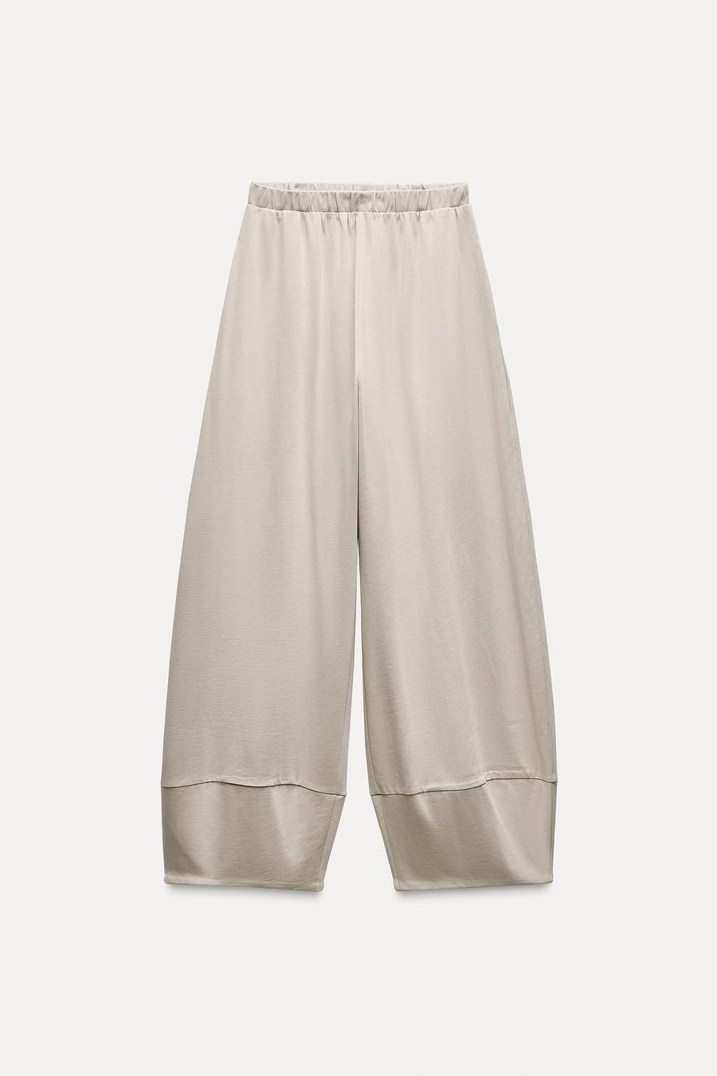 HEAVY COTTON BALLOON FIT TROUSERS - Zara фото 2