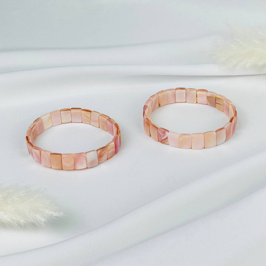 Браслет из Перламутра 19 см - Радуга самоцветов фото 2