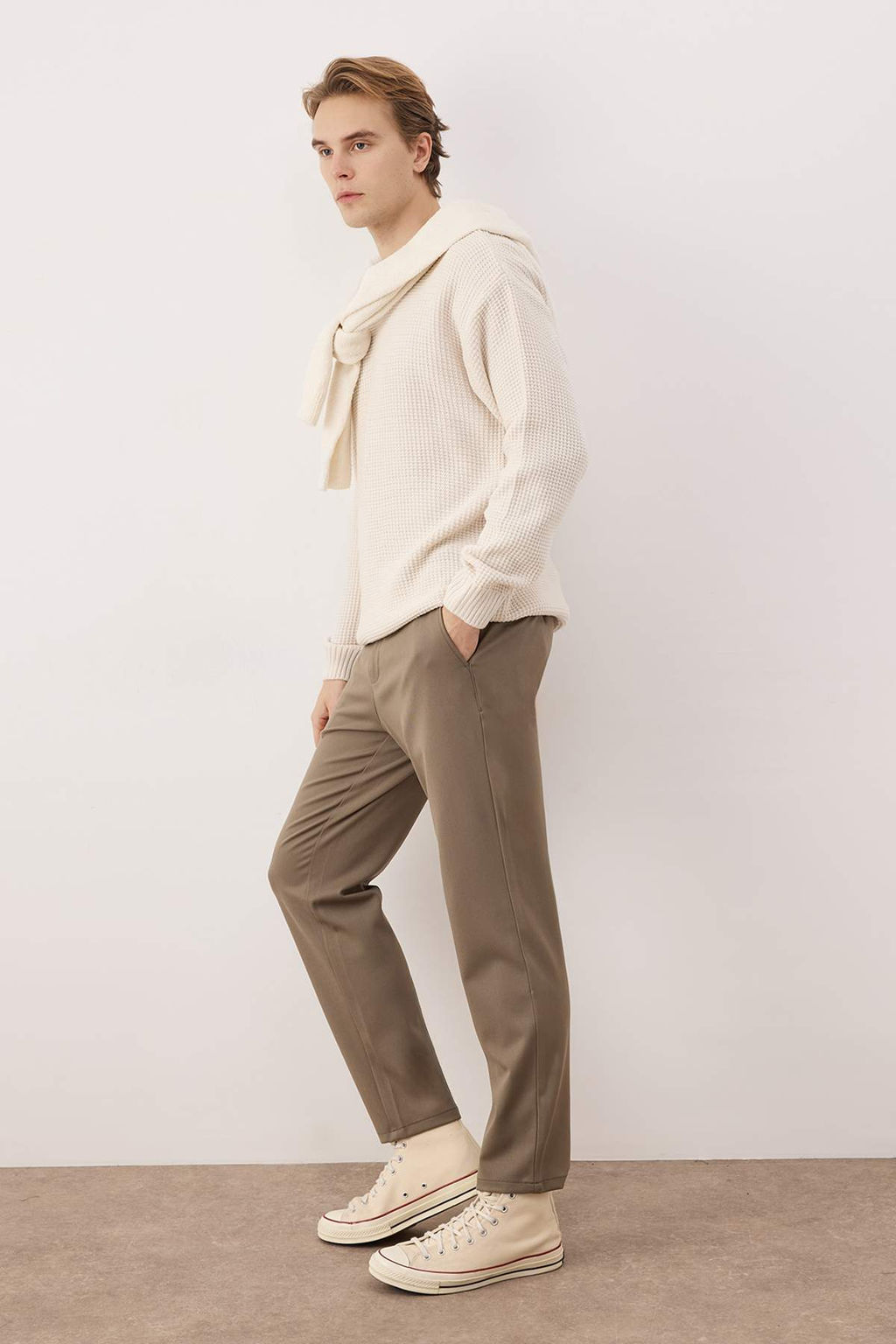 Vizon Erkek Dokuma Kumas Pantolon TMNAW26PL00030 - Trendyolmilla фото 11