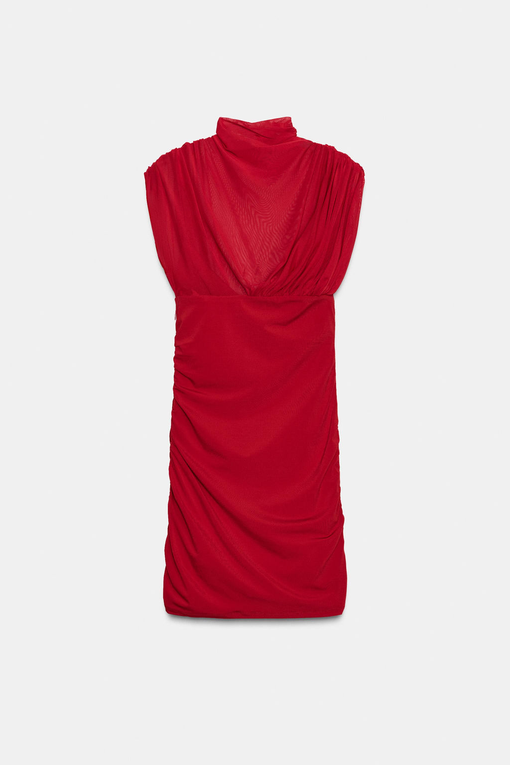 SHORT MESH DRESS WITH MATCHING DETAIL - Zara фото 6