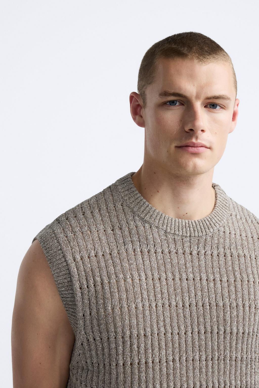 OPEN KNIT VEST - Zara фото 5