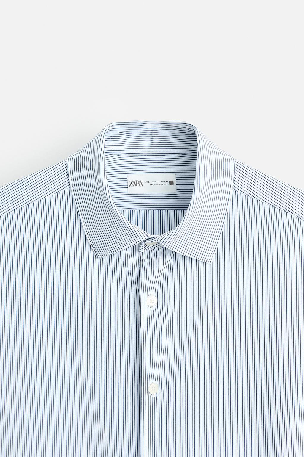 STRIPED STRETCHY SHIRT - Zara фото 8