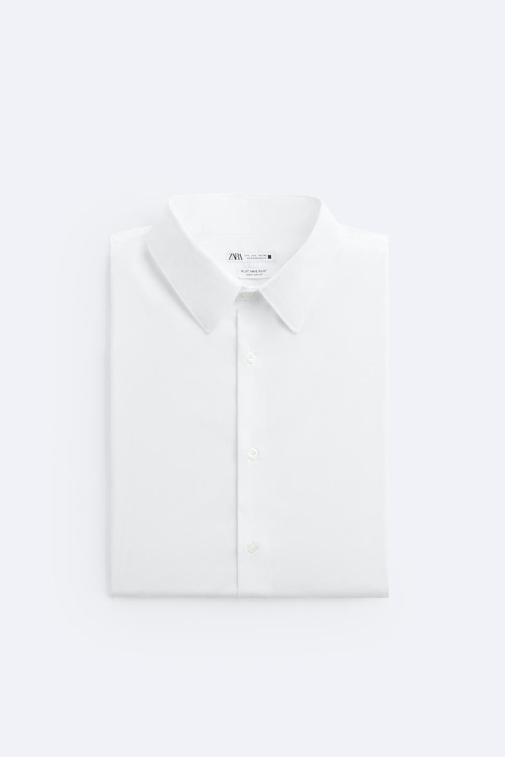 STRETCHY POPLIN SHIRT - Zara фото 20