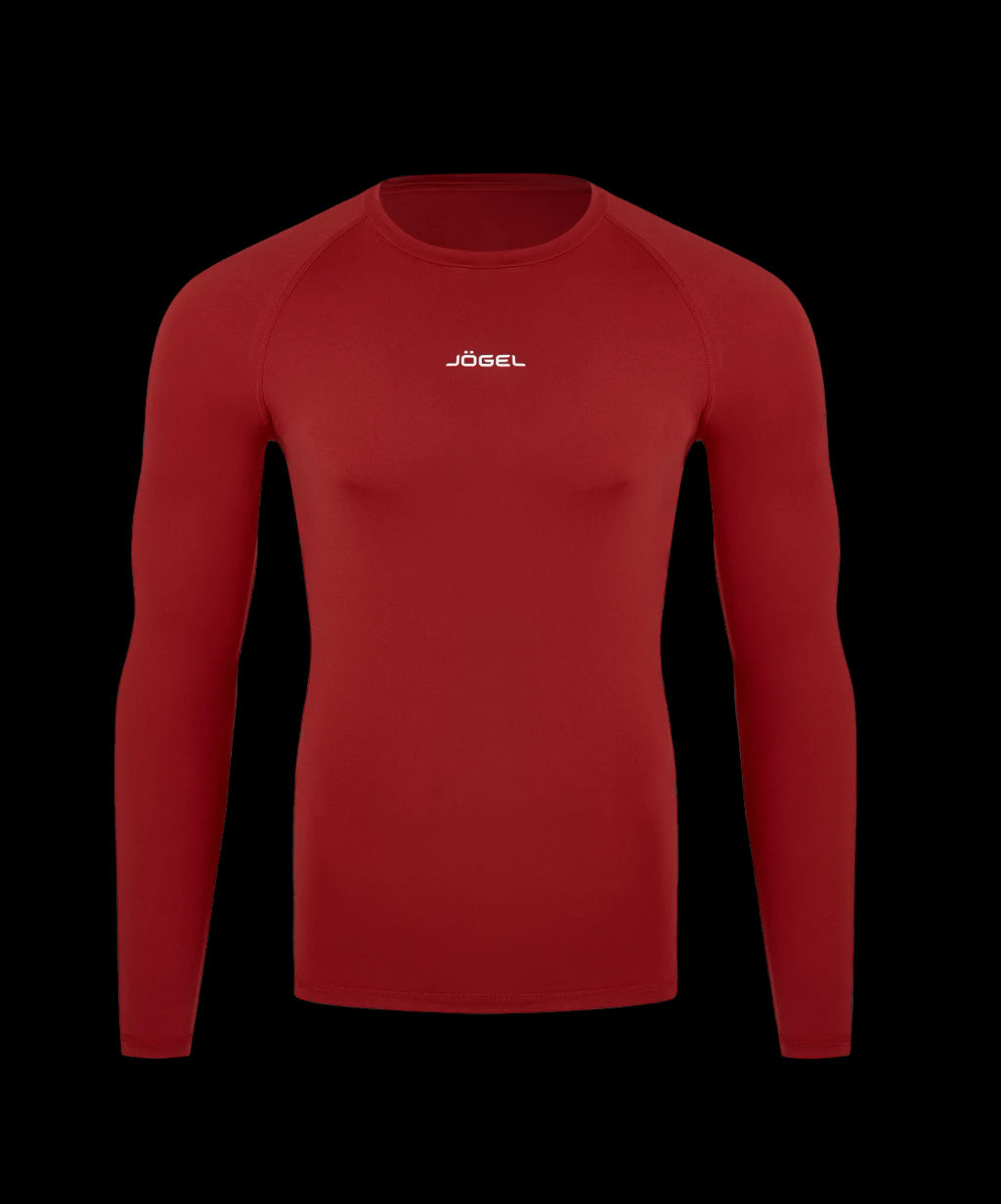 Футболка компрессионная с длинным рукавом JOGEL CAMP PerFormDRY Baselayer LS Tee, гранатовый  фото 2