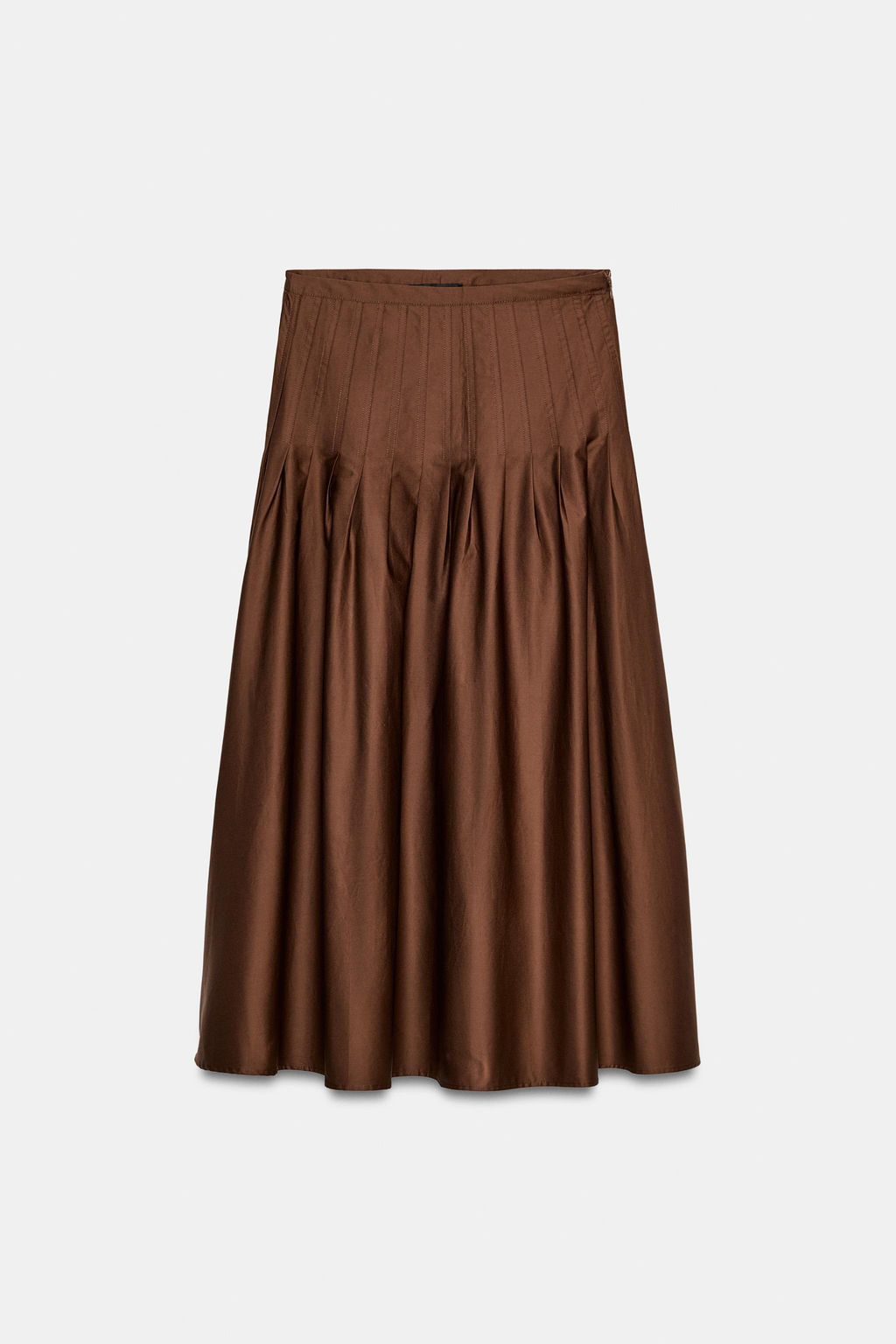 PLEATED MIDI SKIRT - Zara фото 12