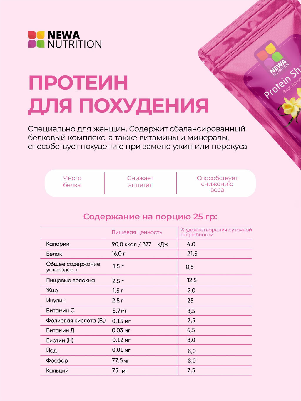 Протеиновый коктейль банановый вкус - Newa nutrition фото 4