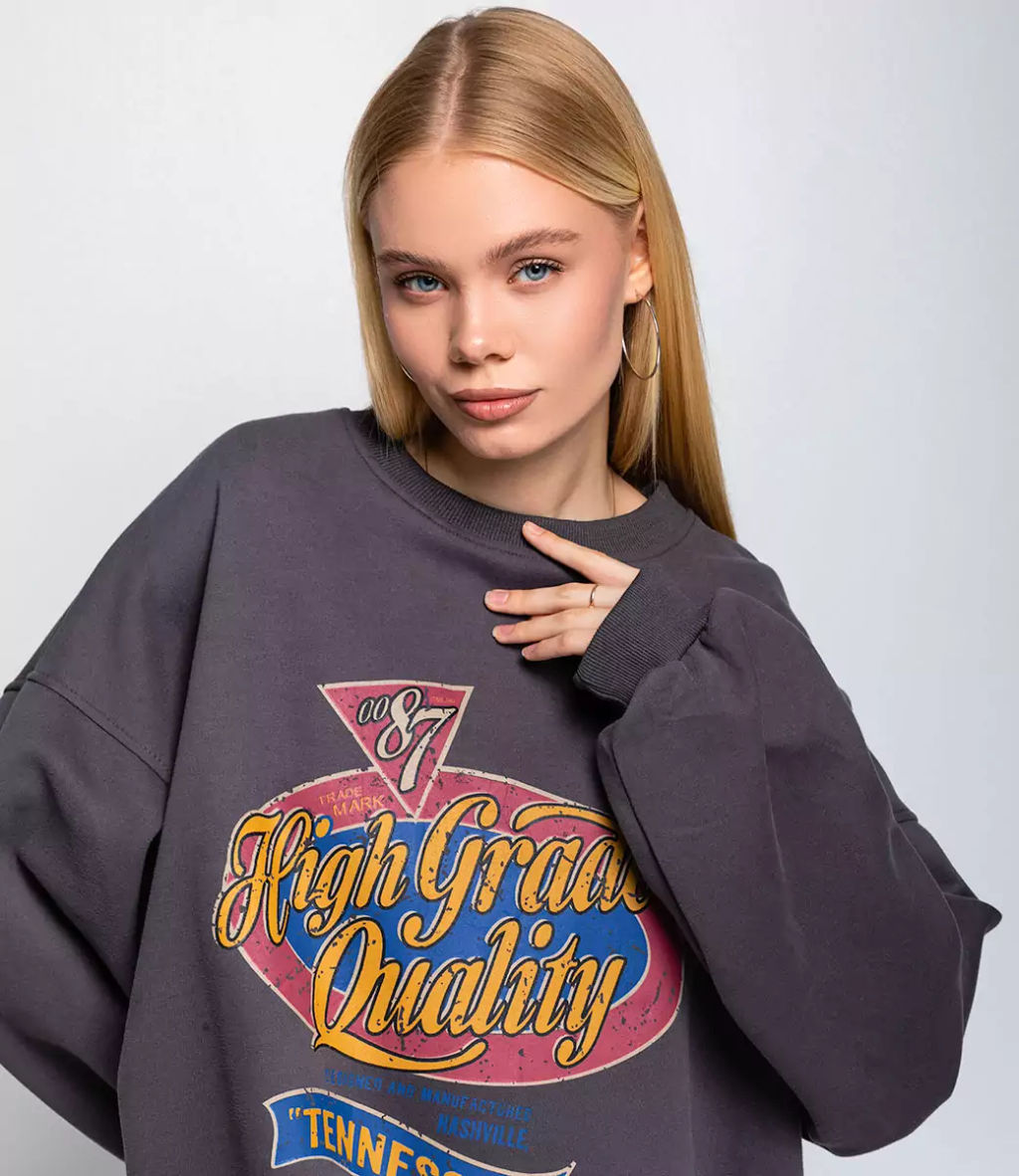 Свитшот #КТ6603 (5), графит