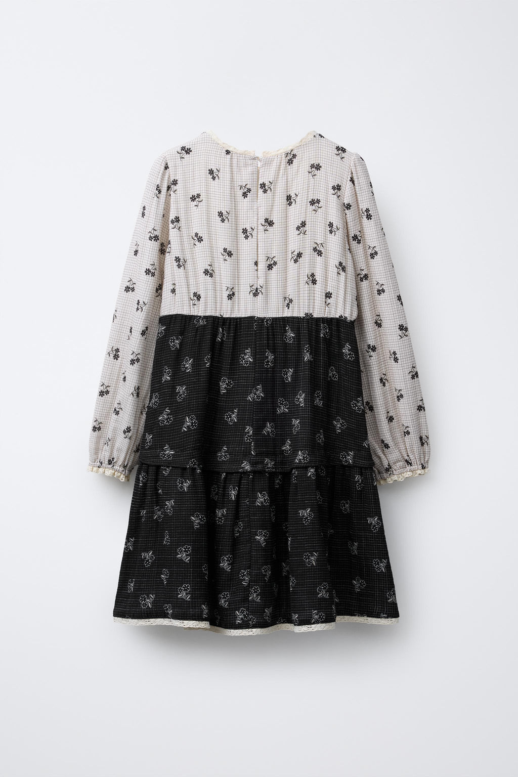 CHECK AND FLORAL DRESS - Zara фото 2