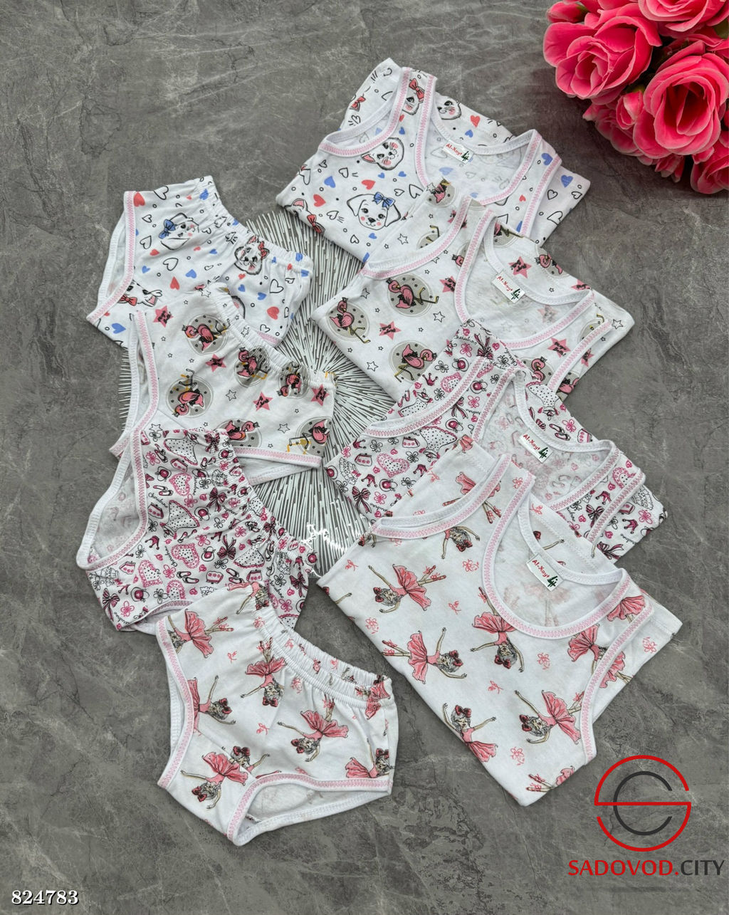 Пижама для девочки с рисунком