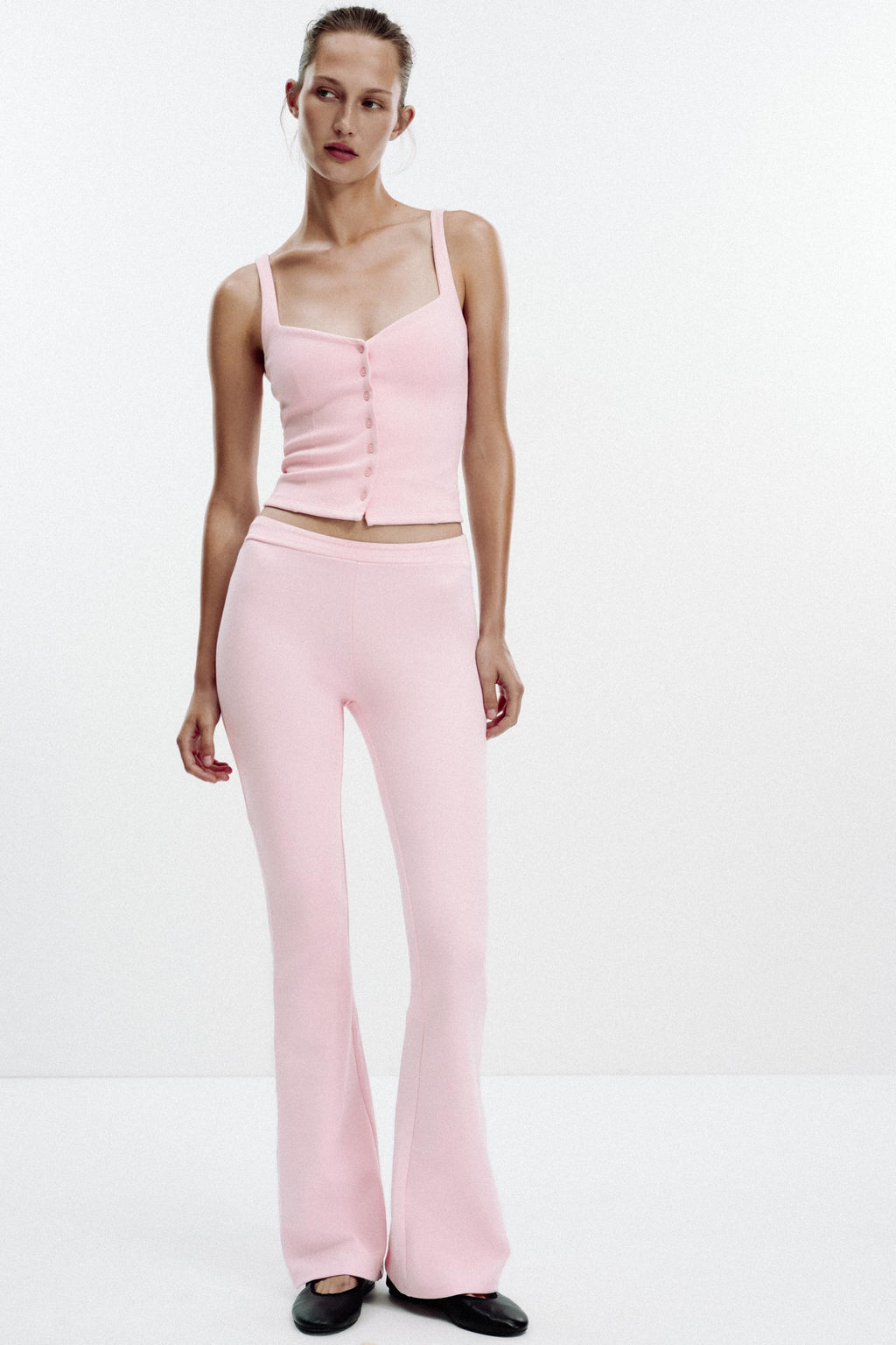 SWEETHEART NECKLINE TOP WITH BUTTONS - Zara фото 10