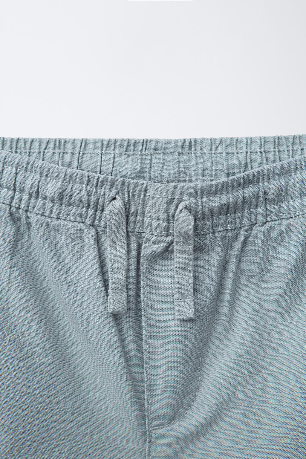 LABEL COTTON WIDE-LEG BERMUDA SHORTS - Zara фото 3