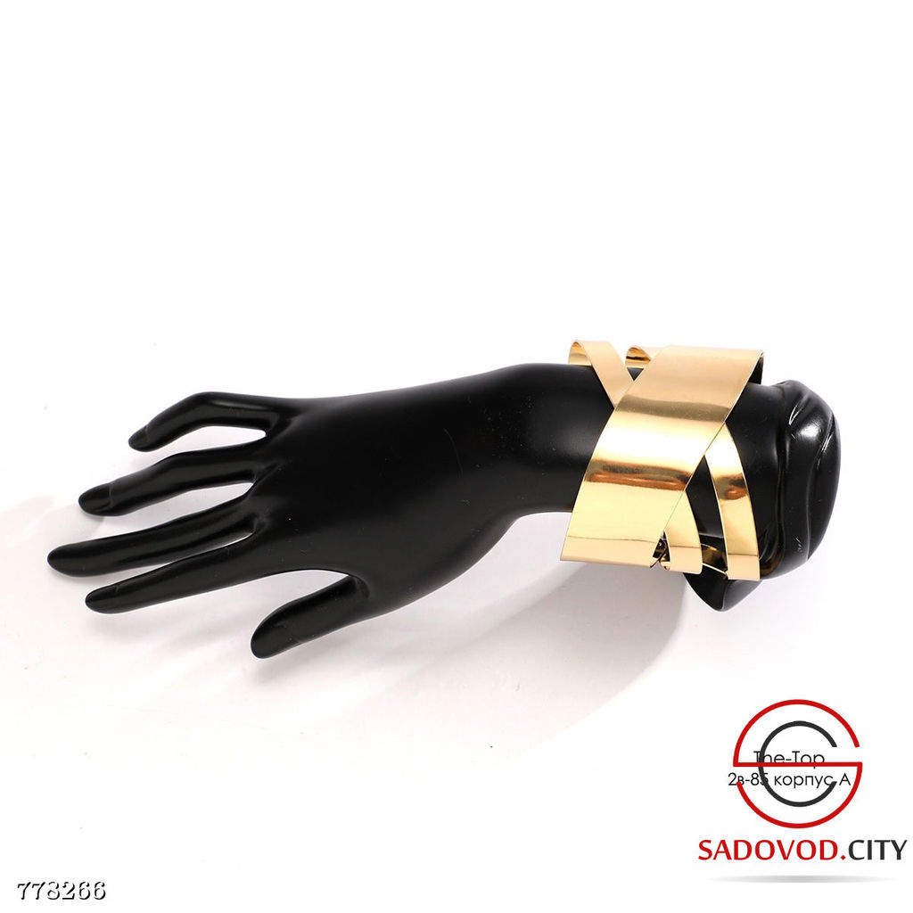 Широкий браслет имитация трёх