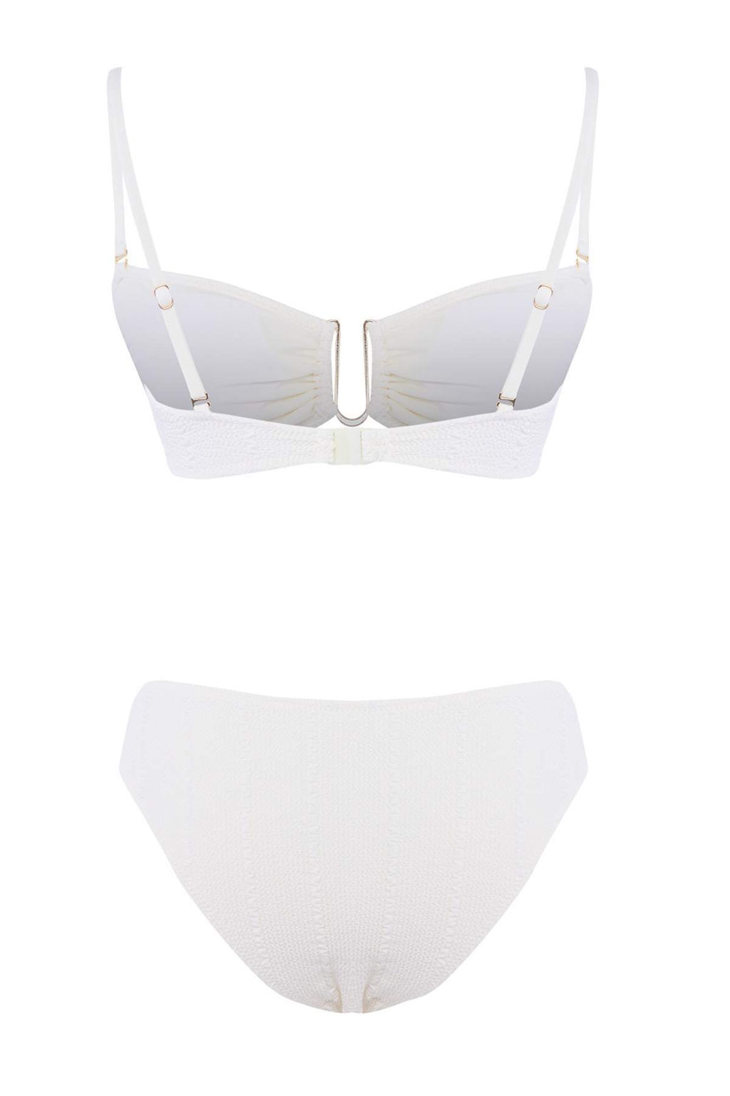 Ekru Straplez Kapl_ Dokulu Aksesuar Detayl_ D___k Bel Brazilian Bikini Tak_m_ TBESS26BT00136 - Trendyolmilla фото 7