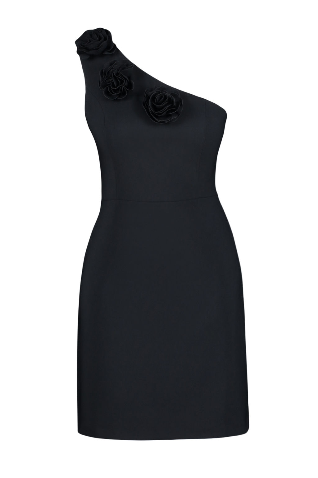 Siyah A Kesim Tek Omuz Gul Detayl? Mini Dokuma Elbise TWOSS24EL00660 - Trendyolmilla фото 7