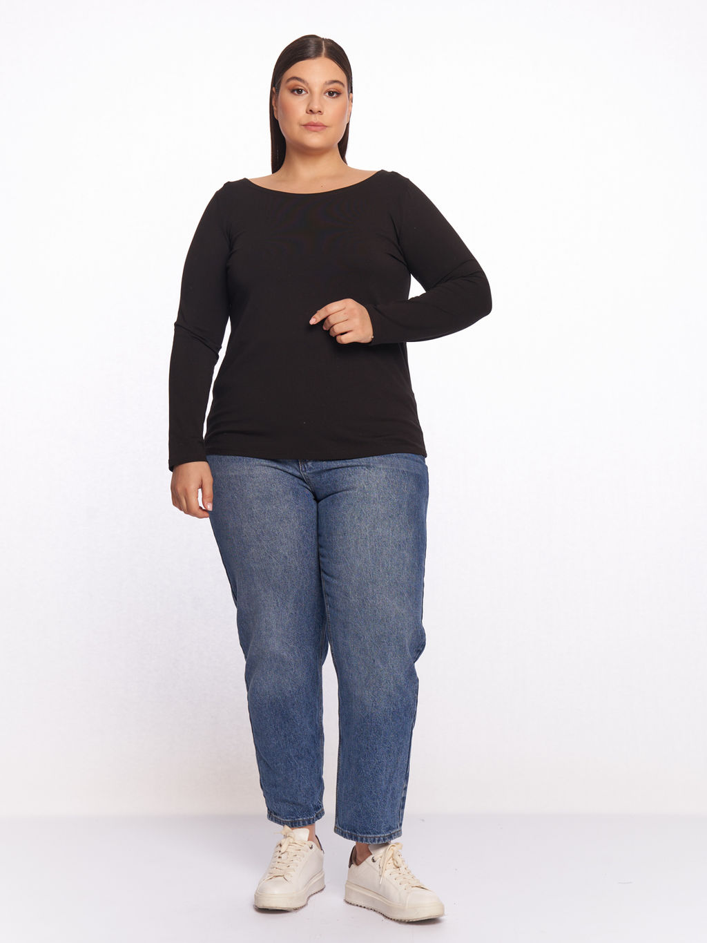 Лонгслив оверсайз BL17002BLK01